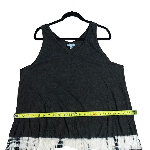STUDIO 12 Grey Tie-Dye Tank Top Dress Size 2X - Picture 6 of 8